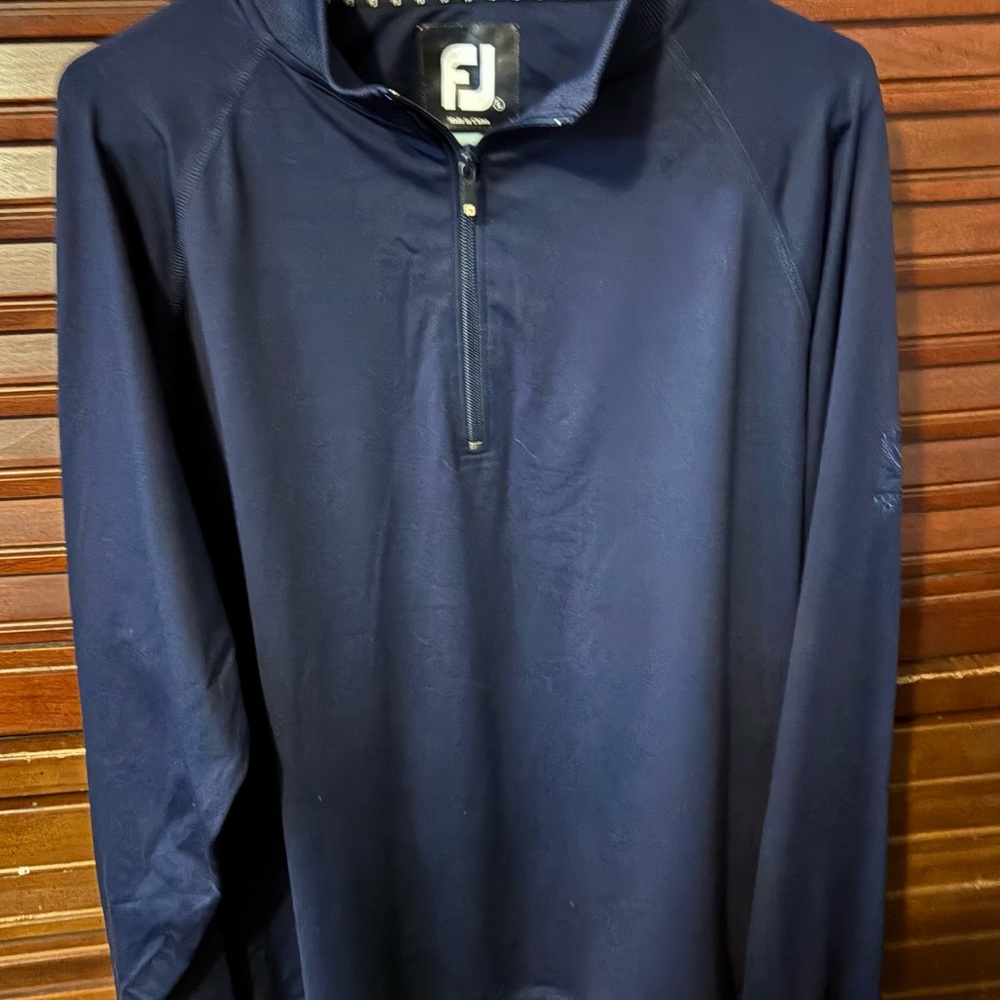 FootJoy Dark Blue Quarter-Zip Pullover